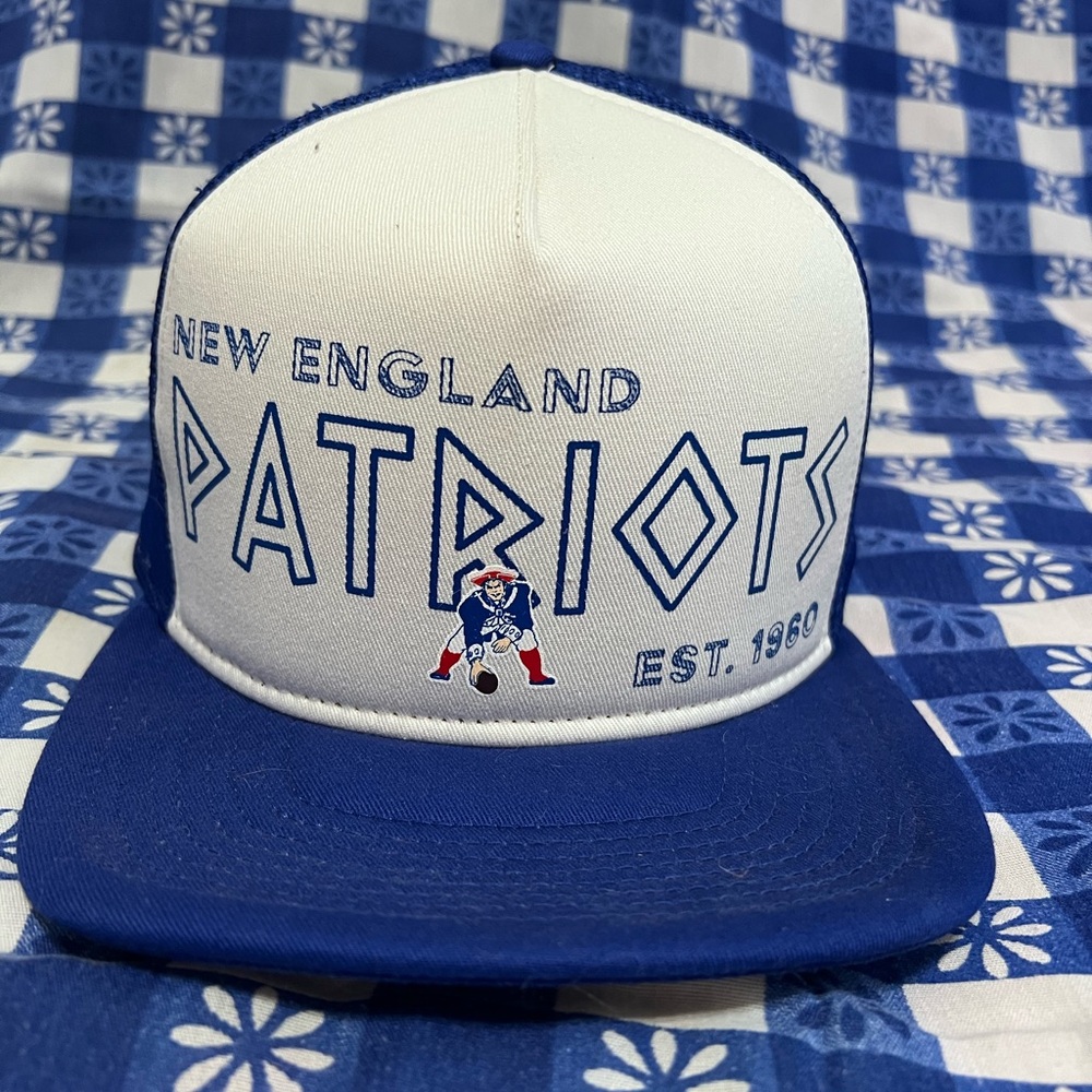 New Era New England Patriots Blue and White Cap Men’s